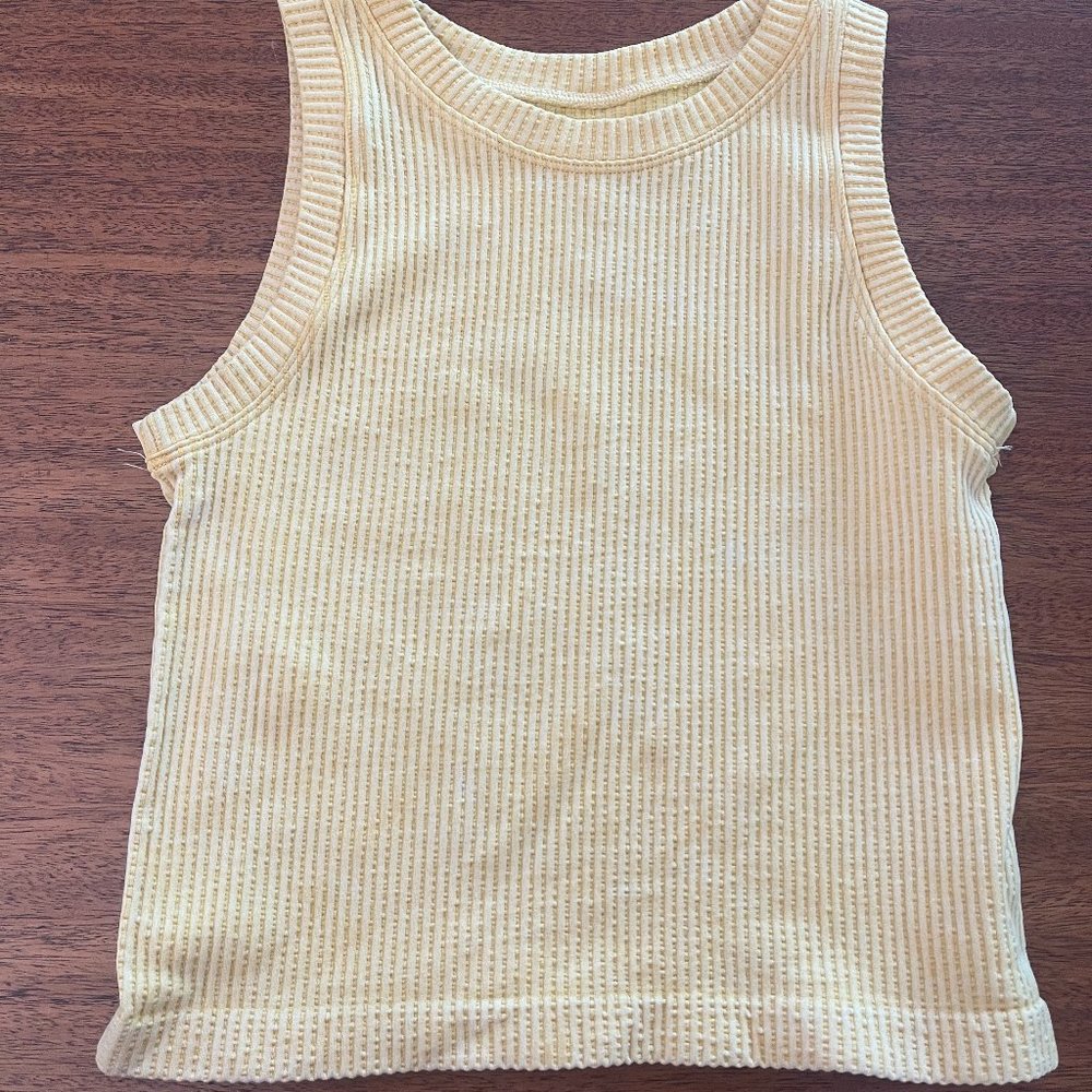 Aura Ribbed Cropped Tank Top